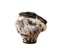 XJBTBA Flowerpots Chinese Retro Ceramic Plant Basin Jingdezhen Coarse Ceramic Flower Ware Creative Art Ornament Ceramic Plant Pots