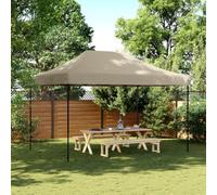 XJBTBA Foldable Party Tent Pop-Up Taupe 410x279x315 cm,Privacy Space/Room For Camping Caravan Picnic Fishing and Festivals Holidays Beach Shower Changing Tent