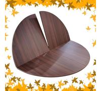 XJBTBA Foldable Round Table Top Extender, 47-79in Diameter, Wooden Temporary Table for Catering & Banquets, Portable Folding Table shallow, No Legs (130cm/51in)
