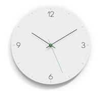 XJBTBA Frame Wall Clock, No Ticking Battery Operated, Home Bedroom Office School Cafe Suitable for Kitchen, Living Room or Office(White)