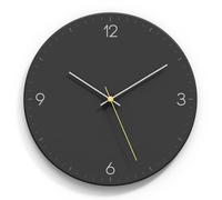XJBTBA Frame Wall Clock, No Ticking Battery Operated, Home Bedroom Office School Cafe Suitable for Kitchen, Living Room or Office(Black)