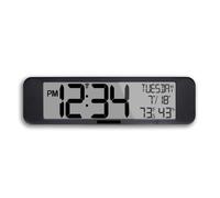 XJBTBA Giant Atomic Wall Clock with Automatic Backlight, Temperature, Day of The Week and Date, Office Decoration Suitable for Kitchen, Living Room or Office(Ultrawide)