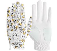 XJBTBA Golf Gloves Men Left Hand Right with Marker Pu Leather Weathersof Rain Grip Value Pack,Mens Golf Glove Fashion Pattern Wear Resistant Stable-Grip Flexible Comfortable