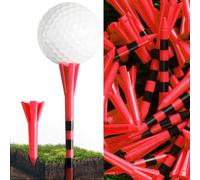 XJBTBA Golf Tees Plastic Driver 70mm 83mm Five Claws Prong 60 Driver Tees with 40 Iron Tees Value 100 Pack, Golf Tees 2 3/4 3 1/4 Inch Stable Reduces