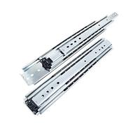 XJBTBA Heavy Duty Drawer Slides Heavy Duty Drawer Slides, Full Extension Ball Bearing Locking Industrial Drawer Slides, 3 Section Drawer Tracks and Runners, 5 Pairs, 300mm/12inch