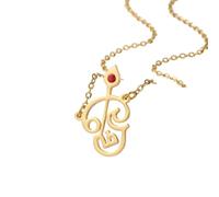 XJBTBA India Tamil Om Symbol Pendant Stainless Steel Necklace Birthstone Shiva Yoga Vintage Jewelry For Women Fashion Trendy Accessories Creative For Women And Men