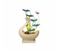 XJBTBA Indoor Fountain Iron Desktop Fountain Circulating Water Decoration Zen Meditation Ornament