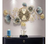 XJBTBA Large Wall Clock Metal Decorative, Creative Wall Clocks, Home Decoration, Artwork Decor, For Living Room,Bedroom,Dining Room,Cafes,Hotels(118 68cm) Wall Decor Clock (9452cm one size)