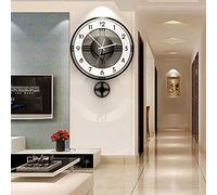XJBTBA Large Wall Clocks, Wall Clock Living Room Wall Clock Wall Clock, Acrylic Material, Rocking Wall Clock,60 76cm