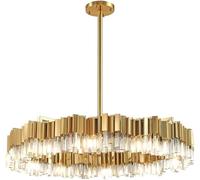 XJBTBA light Chandelier, Crystal Chandeliers LED Postmodern Gold Stainless Steel Crystal Round Designer Chandelier Lighting Suspension Luminaire Lampen Compatible with Foyer,One Color-Wall lamp C