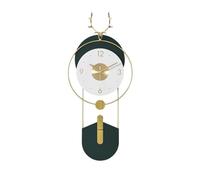 XJBTBA Light Luxury Creative Home Nordic Art Atmospheric Wall Living Room Hanging Clock for Wall(Small)