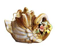 XJBTBA Maceta de jardín 1Pcs/Set Rose Swan Statue Indoor/outdoor Exquisite Simulation Ornament Home Decoration for Dwelling Garden Patio Yard Lawn Courtyard