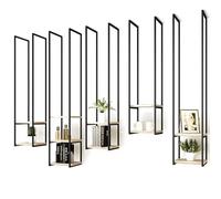 XJBTBA Metal Floating Wall Hanging Plant Stand Bookshelf nizer Rack for Kitchen Bar Restaurant Easy to Install Ceiling Storage Shelves Wine Glass 30x30x150cm One Color 30x30x105cm