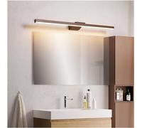 XJBTBA Mirror Waterproof Coffee Color Dresser Bathroom Light - Anti Fog Toilet Cabinet Long,Pendant Ceiling