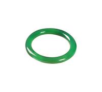 XJBTBA Natural Ice Jade Bangle for Women Narrow Jade Bangle Good Luck Bangle Round Jade Stone Bangle for Woman Birthday Wedding