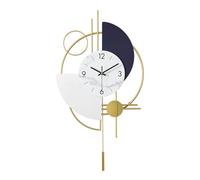 XJBTBA Nordic Light Luxury Swing Living Room Home Creative Silent Bedroom Atmospheric Clock for Wall