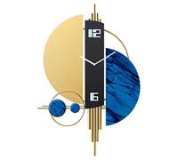 XJBTBA Nordic Wrought Iron Clocks Ornaments Porch Mute Clock Sticker Decoration Home Livingroom Wall Mural Crafts