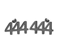 XJBTBA Number Earring Stainless Steel Minimalist Laser Cut Initial Letter Stud Earrings for Women Men Geomertic Jewelry Gift