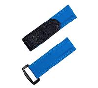 XJBTBA Nylon Fabric Leather 20mm Colorful Watchband for Strap Daytona Submariner GMT Yacht-Master Bracelet Watch Band (Color : Tiff Blue Blk, Size : 20mm)
