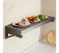 XJBTBA Open Wall Shelf Decorative Display,Kitchen wall storage cabinet,laundry room cabinets mounted,microwave oven rack,wall-mounted food preparation tray(35 * 60cm/13.8 23.6in)