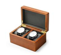 XJBTBA Organiser Storage Watch Solid Wood Couple Ring 2 Layer Wooden Small Jewelry Boxes(17 * 10 * 5cm) Earring Box Necklace Jewellery Box(Type-