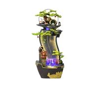 XJBTBA Outdoor Fountain Living Room Entrance Rockery, Flowing Water Ornaments, Fish Tank, Pool, Landscaping, Wealth Seeking Feng Shui Wheel