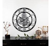 XJBTBA Outdoor Garden Wall Clock, 20 Inches/50 cm Outdoor Wall Clock Speed Retro Oversize