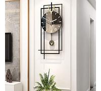 XJBTBA Outdoor Garden Wall Clock - Waterproof Large 60CM Arabic Numerals Wrought Iron Open Face Metall Vintage Clock Weatherproof for Garden Wall Mounting