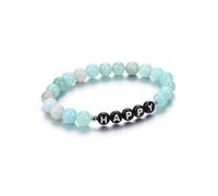 XJBTBA Personalised Bracelets For Women Men Gifts,Custom Engraved Initial Letter Name Beaded Bracelet Birthday Presents for Mum Dad Boyfriend Valentines Anniversary Customised Gifts for Him Her