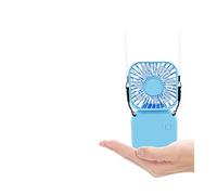 XJBTBA Portable Fan Handheld Mini Fan USB Hanging Neck Small Portable Rechargeable Electric Fan Multifunctional Folding Desktop Table Fan(C1)