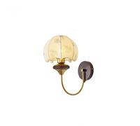 XJBTBA QTANZIQI Rustic American Vintage Fabric Wall Lamp with Solid Wood Backdrop French Medieval Style Full Copper Sconces for Living Room Dining Room and Study Mounted Lighting Fixture