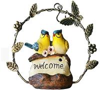 XJBTBA Simulation Will Be Called Ornaments Wrought Iron Pendant Gardening Garden Courtyard Kindergarten Real Estate Bird Sculpture Decoration