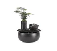 XJBTBA Tabletop Chinese Style Ceramic Small Ornaments Circulating Water Feng Shui Desktop Fountain