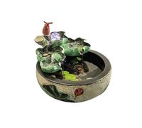 XJBTBA Tabletop Fountain Creative Running Water Fountain Landscape Attracting Wealth Ornaments Living Room Office Desktop Circulation Water Feature Decoration Decor Fountains