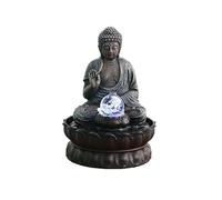 XJBTBA Tabletop Living Room Attracts Wealth Ornaments Decorative Fountain Coffee Table Foyer Office Desk Decorations Cycle of Flowing Water Landscape Indoor Waterfall