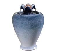 XJBTBA Tabletop Royal Vase Desktop Fountain Resin Running Ornament Circulating Water Decoration Landscape Indoor Waterfall