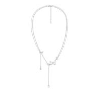 XJBTBA Unisex Stainles Stell Zircon Shell Dancing Butterfly Pendant Necklace For Women Her Party Wedding Gift Sweet Jewelry Fashion Trendy Accessories Creative For Women And Men