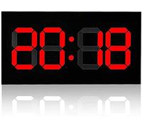 XJBTBA Valentine's Day Carnival Wall Household Acrylic Digital 3D Remote Control Perpetual Calendar Alarm Clock Single Red Digit 100-