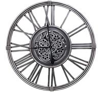 XJBTBA Very Large Wall Clocks, Skeleton Clock for Living Room, Industrial Wall Clock - 80cm, Handmade Clocks, Silent Wall Clock