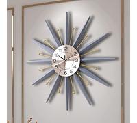 XJBTBA Wall Clock 28 Inch Large Home Wall Mounted Wall Decoration Clock/Wall Clock Metal Decorative Mid Century Silent Non-Ticking Big Clocks Modern Home Decorations for Living Room Bedroom Dining