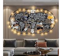 XJBTBA Wall Clock, Fashion Luxury Diamond-Studded Wall Clock, Living Room Bedroom Decor Wall Clocks for Living Room,60 * 60cm