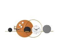 XJBTBA Wall Clock Large Decorative Clock Mid-Century Modern Wall Clock Silent Non Ticking Battery-Powered Home Decoration Wall Clock Non ticking