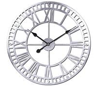 XJBTBA Wall Clock Oversized Wall Clock Silent Non-Ticking Metal Roman Numerals Modern Decorative Wall Clock for Living Rooms, Offices, Bars, Hotels Wall Decoration for Living Room 60CM Gold Decoration