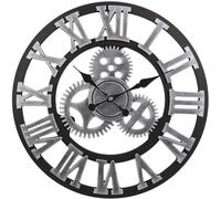 XJBTBA Wall Clock Vintage Wall Clock, Silent Wall Clock Wooden Numeral Quartz Decoration Art Clock