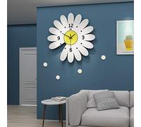 XJBTBA Wall Clock, Wooden Wall Clock, Silent Clock, Blank Wall Decoration Clock, Metal Pointer, and Easy to Clean,39 39cm