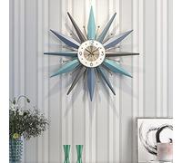 XJBTBA Wall Decor 3D Metal Wall Clock, Quiet Wall Clock for Wall Decoration, Quartz Home Decoration Clock, Large Living Room/Bedroom/Quiet Corridor