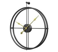 XJBTBA Wall Large Round Wrought Iron Garden Giant Open Face RWaterproof Outdoor Clock