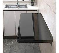XJBTBA Wall Mounted Folding Table - Space-Saving Drop Leaf Desk for Small Spaces Perfect for Laundry Kitchen & Dining - Versatile Floating Table Solution
