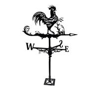 XJBTBA Weathervane Cock Wind Vane Stainless Steel Weather Vane Retro Weathercock Direction Indicator Garden Mount Yard Decoration