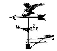 XJBTBA Weathervane, Vane,Wind Direction Indicator Kit Weather Vane with Mount Creative Bald Eagle Gardening Decoration for The Roof Garden Patio Yard Ornament